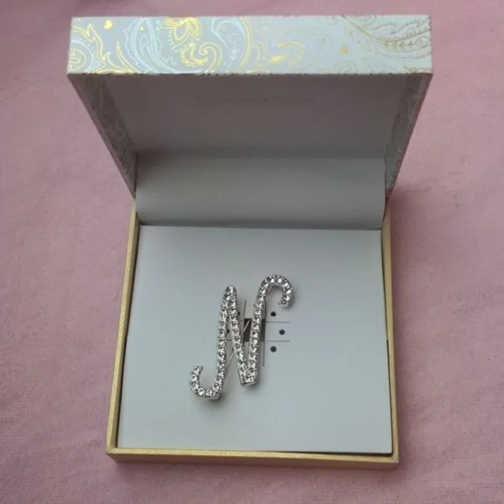 Charter Club Letter N Initial Pin